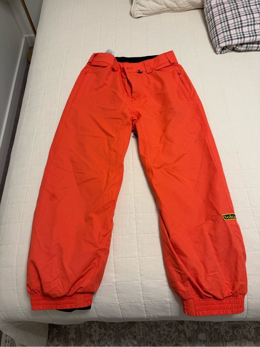 Volcom Stone Arthur Longo Orange Snowboard Pants – Men’s Small